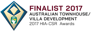 FINALIST 2017 Australian Townhouse/villa development 2017 HIA-CSR Awards